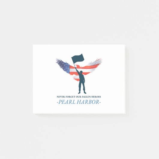 Never 忘れ Our Heroes落ちた Pearl Harbor Day ポストイット (正面)
