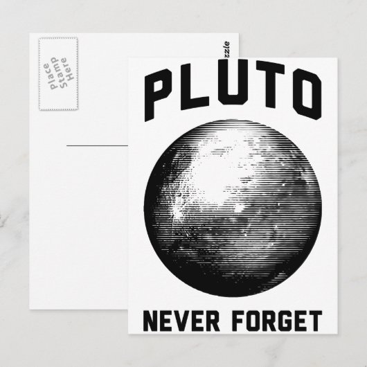 Never 忘れ Pluto ポストカード (正面/裏面)
