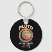 Never 忘れ Pluto 1930-2006おもしろいレトロ宇宙 キーホルダー (正面)
