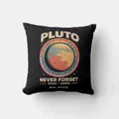Never 忘れ Pluto 1930-2006おもしろいレトロ宇宙 クッション (正面)