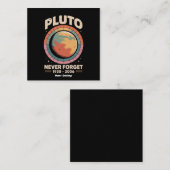Never 忘れ Pluto 1930-2006おもしろいレトロ宇宙 スクエア名刺 (正面/裏面)