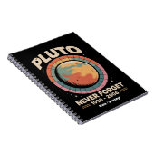 Never 忘れ Pluto 1930-2006おもしろいレトロ宇宙 ノートブック (右側)