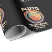 Never 忘れ Pluto 1930-2006おもしろいレトロ宇宙 ラッピングペーパー (ロールコーナー)