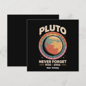 Never 忘れ Pluto 1930-2006おもしろいレトロ宇宙 招待状 (正面/裏面)
