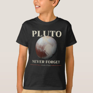 Never 忘れ Pluto 1930-2006 Science Planet Vintag（英語） Tシャツ