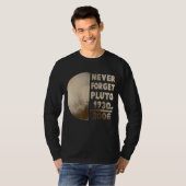 Never 忘れ Pluto Planet宇宙科学1 Tシャツ (正面フル)