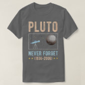 Never 忘れ Pluto Tシャツ (デザイン正面)