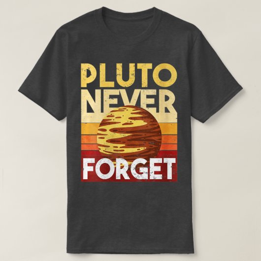 Never 忘れ Pluto Tシャツ (デザイン正面)