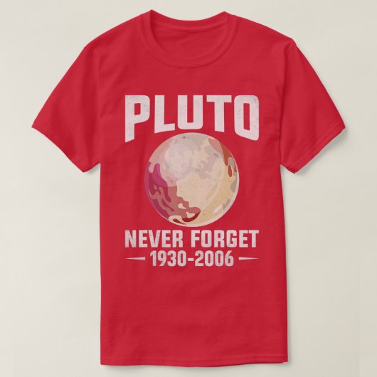 Never 忘れ Pluto Tシャツ (デザイン正面)