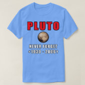 Never 忘れ Pluto Tシャツ (デザイン正面)
