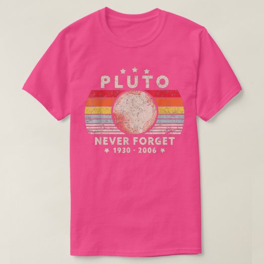 Never 忘れ Pluto Tシャツ (デザイン正面)