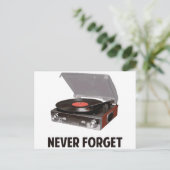 Never 忘れ Vinyl Record Players ポストカード (スタンド正面)