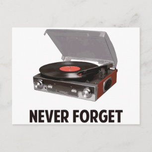Never 忘れ Vinyl Record Players ポストカード