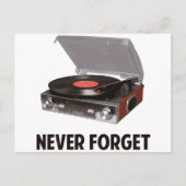 Never 忘れ Vinyl Record Players ポストカード (正面)