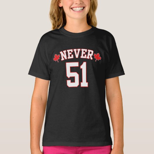 Never 51 – カナダNever 51州 Tシャツ (正面)