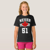 Never 51 – カナダNever 51州 Tシャツ (正面フル)