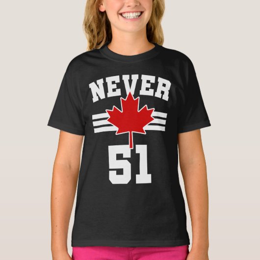 Never 51 – カナダNever 51州 Tシャツ (正面)
