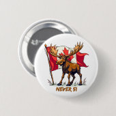 Never 51,ムース,カナダ国旗のメープルリーフ 缶バッジ (正面&裏面)