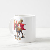 Never 51，ムース，カナダ国旗Maple Leaf, コーヒーマグカップ (正面左)