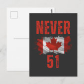 Never 51 Canada is not for sale ポストカード (正面/裏面)