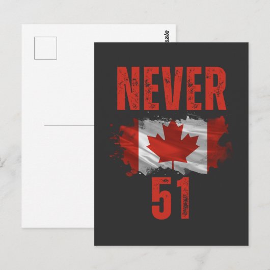 Never 51 Canada is not for sale ポストカード (正面/裏面)