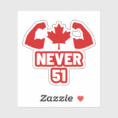 Never 51 Canada Strong シール (シート)