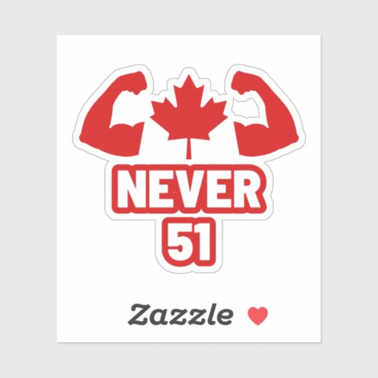 Never 51 Canada Strong シール (シート)