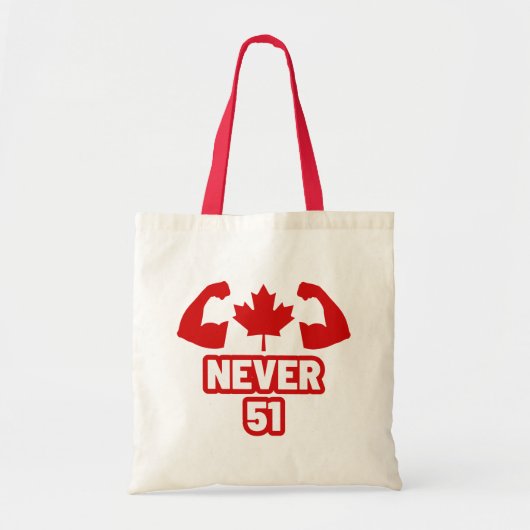 Never 51 Canada Strong トートバッグ (正面)