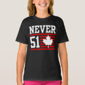 Never 51 St – カナダNever 51州 Tシャツ (正面)