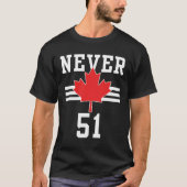 Never 51 St – カナダNever 51州 Tシャツ (正面)