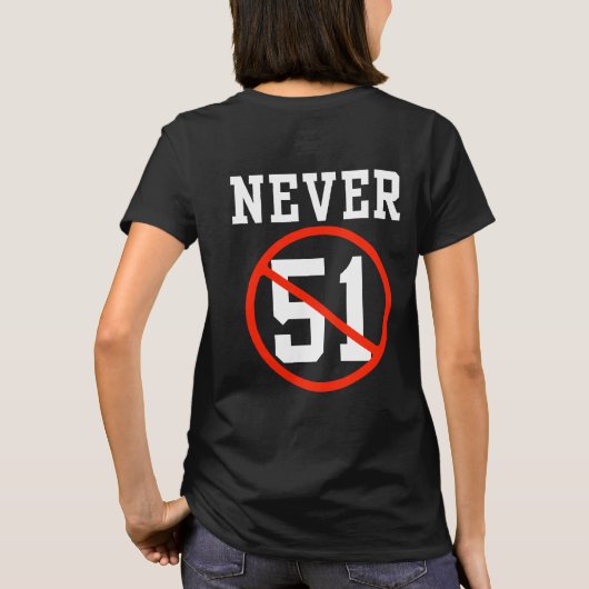 Never 51 St – カナダNever 51州 Tシャツ (裏面)
