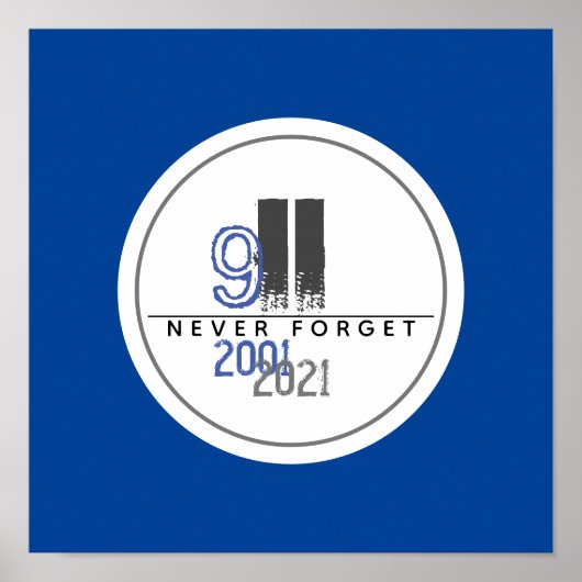 Never 911忘れ Gray World Trade Center ポスター (正面)