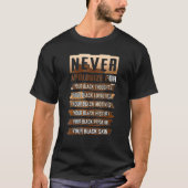 Never Apologize Black History Month BLM Melanin Pr Tシャツ (正面)