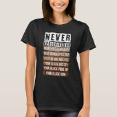 Never Apologize Black History Month BLM Melanin Pr Tシャツ (正面)