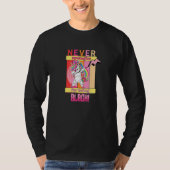 Never Apologize For Being Black - Dabbing Retro Un Tシャツ (正面)