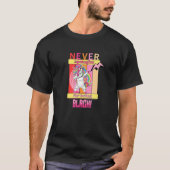 Never Apologize For Being Black - Dabbing Retro Un Tシャツ (正面)