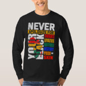 Never Apologize For Your Blackness Black History M Tシャツ (正面)