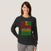 Never Apologize Your Black History Month African A Tシャツ (正面フル)