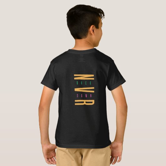 Never Back Down T-Shirt Tシャツ (裏面フル)