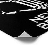 Never Better OkサインスケルトンハンドおもしろいハロウィンM ポスター (角)