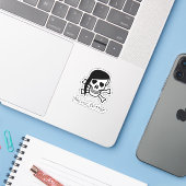 Never Better Skeletonのステッカー、おもしろいDead Inside シール (ノートパソコンとiPhone)