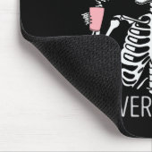Never Better Skeleton Coffee Halloween Co マウスパッド (コーナー)