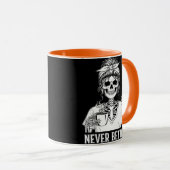 Never Better Skeleton Funny Halloween Coffee Mug マグカップ (正面右)