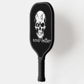 Never Better Skull Graphic ピックルボールラケット (左)