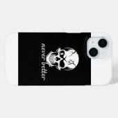 Never Better Skull Graphic Case-Mate iPhoneケース (裏面 (横))