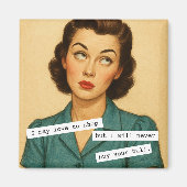 Never Buy Your Bull Snarky Magnet マグネット (正面)