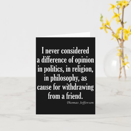 Never Consider Difference In Politics, Religion Or カード (黄色い花)