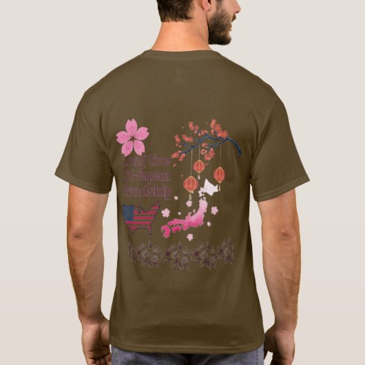 Never ending friendship brown tシャツ (裏面)