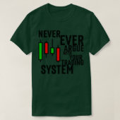 Never Ever Argue With Your Trading System 2 Tシャツ (デザイン正面)
