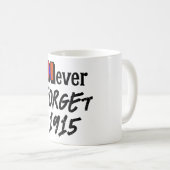 Never Forget 1915 Coffee Mug コーヒーマグカップ (正面右)